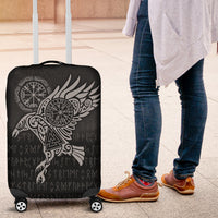 Viking Luggage Covers - Raven Vegvisir Tattoo - Special Version Luggage Covers RLT12 - Wonder Print Shop