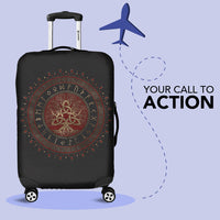 Viking Luggage Covers - Tree Of Life with Triquetra Luggage Covers RLT12 - Wonder Print Shop