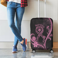 Hawaii Luggage Cover Breast Cancer Survivor Mix Hibiscus - Wonder Print Shop