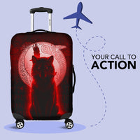Viking Luggage Covers - Fenrir Viking Wolf - Red Version Luggage Covers RLT12 - Wonder Print Shop