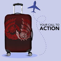 Viking Luggage Covers - Ragnarok Huginn Muninn - Red Version Luggage Covers RLT12 - Wonder Print Shop