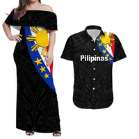Pilipinas Matching Hawaiian Shirt And Dress Simple Style- Black LT6 - Wonder Print Shop