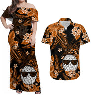 Hawaii Summer Colorful Pineapple Matching Hawaiian Shirt And Dress Orange LT6 - Wonder Print Shop