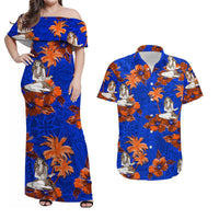 Polynesian Matching Hawaiian Shirt And Dress - Hawaii Summer Hula Girl No.7 LT6 - Wonder Print Shop