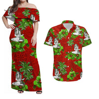 Polynesian Matching Hawaiian Shirt And Dress - Hawaii Summer Hula Girl No.8 LT6 - Wonder Print Shop