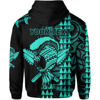 Custom Hawaii Polynesian Warrior Kakau Hoodie Green LT6 - Wonder Print Shop