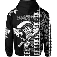 Custom Hawaii Polynesian Warrior Kakau Hoodie White LT6 - Wonder Print Shop