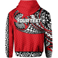 Custom Personalised Tonga Hoodie Polynesian Tattoo LT6 - Wonder Print Shop
