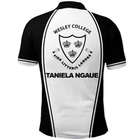 Custom Wesley College Taniela Ngaue Polo Shirt LT12 - Wonder Print Shop