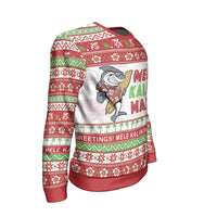 Hawaii Ugly Christmas Sweatshirt - Shark Version - Wonder Print Shop