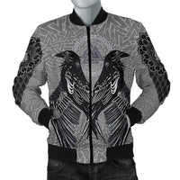 Viking Bomber Jacket Raven Valknut RLT12 - Wonder Print Shop