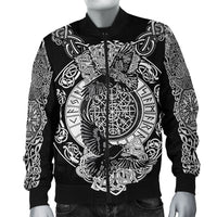 Viking Bomber Jacket Raven and Wolf RLT12 - Wonder Print Shop