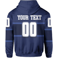 Custom Finland Hockey Suomi Hoodie Blue LT6 - Wonder Print Shop