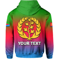 Custom Eritrea Hoodie Gradient Color Flag With Map LT6 - Wonder Print Shop