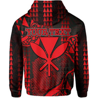 Custom Hawaii Kanaka Map Hoodie Red Style LT6 - Wonder Print Shop