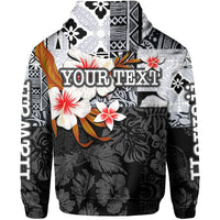 Custom Hawaii Fish Hook Zip Hoodie Black Style LT6 - Wonder Print Shop