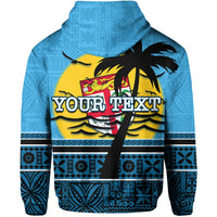 Custom Bula Fiji Zip Hoodie Tapa LT6 - Wonder Print Shop