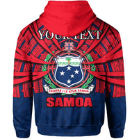 Custom Fast Samoa Zip Hoodie Samoa Tattoo Style LT6 - Wonder Print Shop