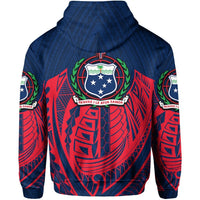 Samoa Polynesian Patterns Zip - Hoodie - Wonder Print Shop