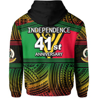 Vanuatu Zip Hoodie Independence Day LT6 - Wonder Print Shop