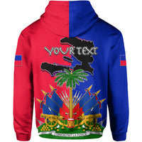 Custom Haiti Hoodie Flag Style LT6 - Wonder Print Shop