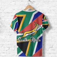 South Africa Springbok T Shirt Flag Patch Up Version - Wonder Print Shop