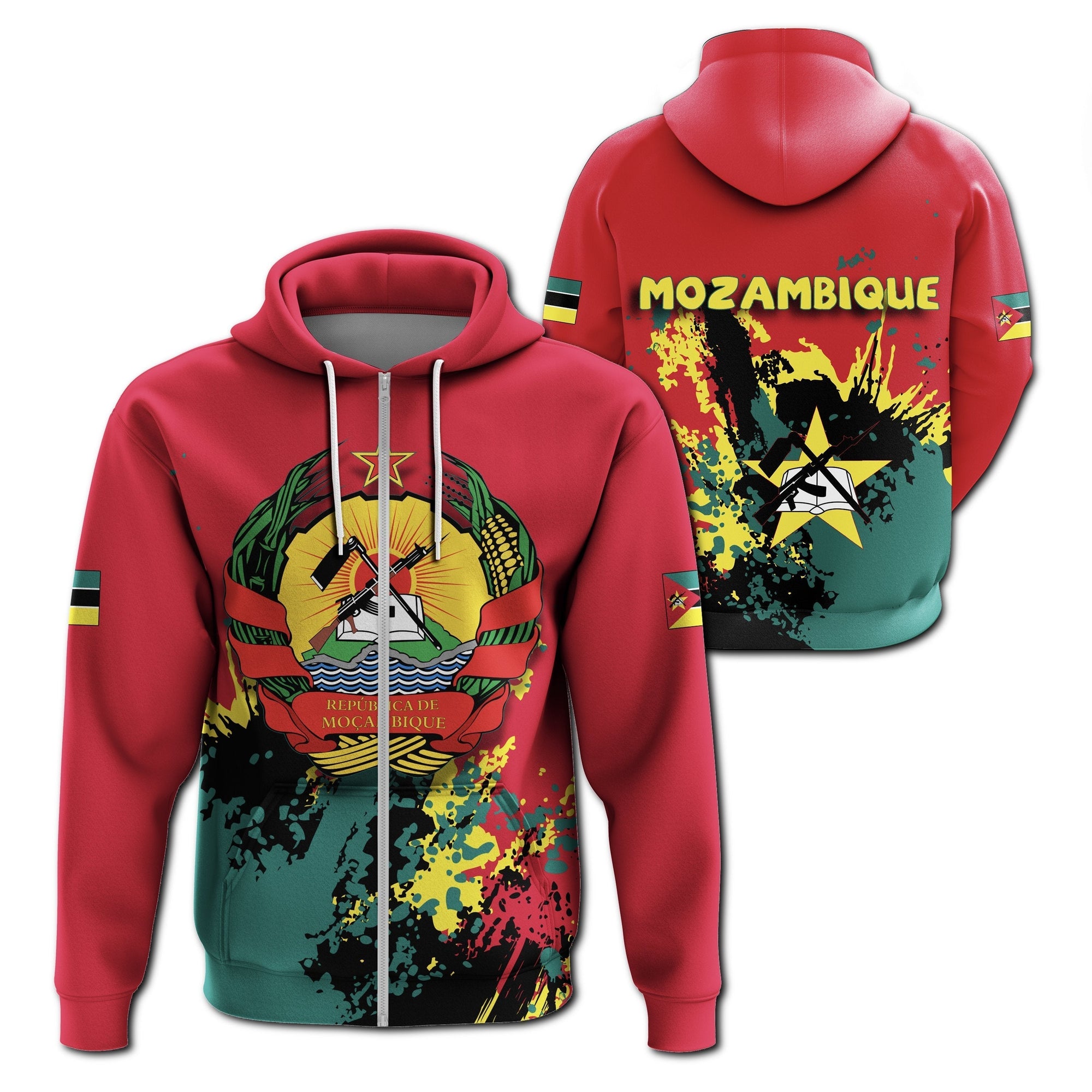 african-hoodie-mozambique-coat-of-arms-zipper-hoodie-spaint-style