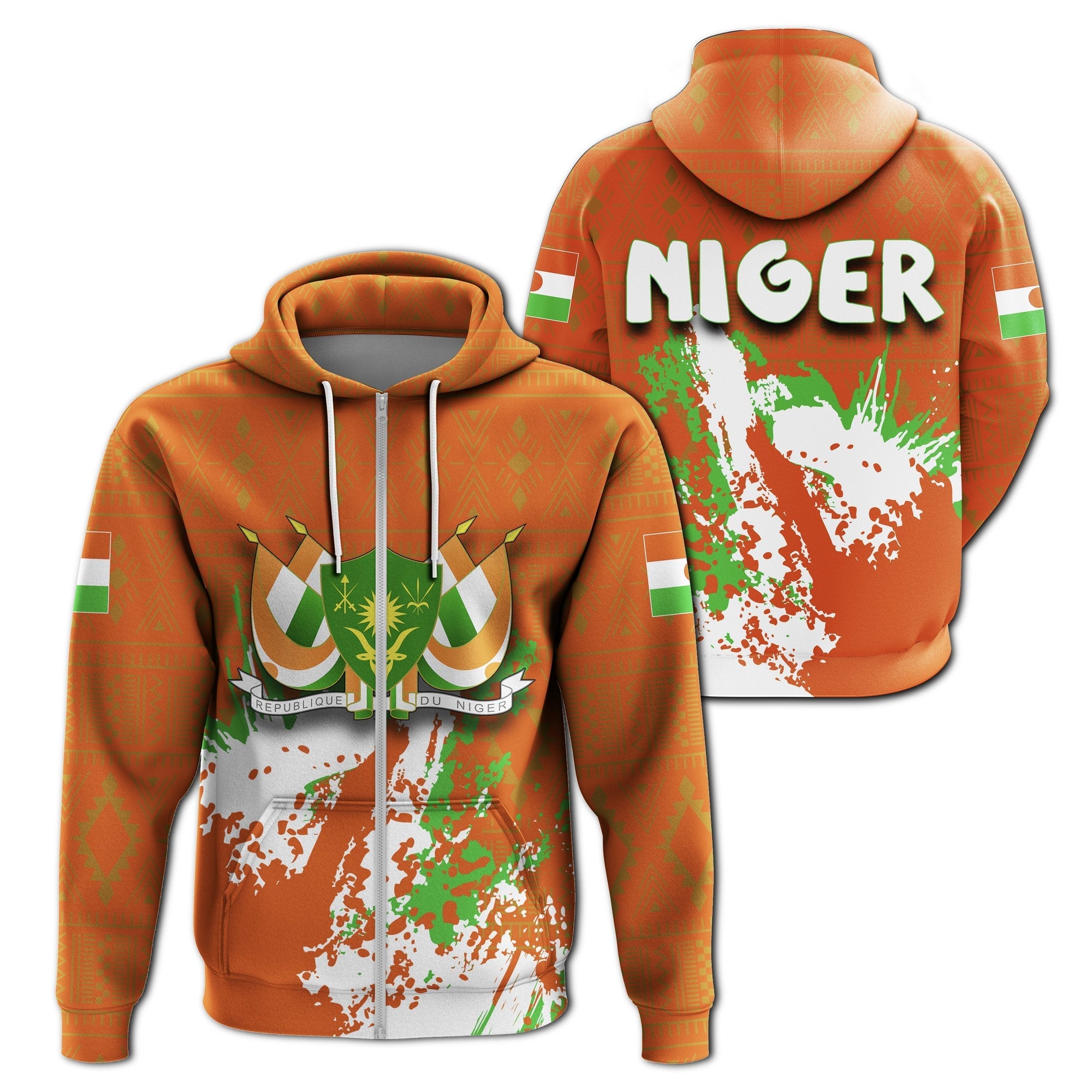 african-hoodie-niger-coat-of-arms-zipper-hoodie-spaint-style