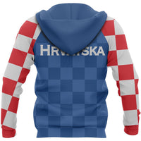 Hrvatska Croatia Hoodie Checkerboard NO.1 RLT8 - Wonder Print Shop