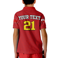 Custom Mate Maa Tonga Rugby Polo Shirt Tongan Kupesi Red Style - Wonder Print Shop