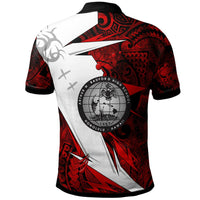 Hawaii Polynesian Polo Shirt Admiral Arthur W. Radford High School Tribal Pattern LT10 - Wonder Print Shop