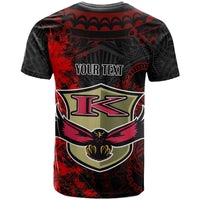 Hawaii Custom Polynesian T Shirt Kauai High School Red Eagles Polynesian Tribal Pattern LT10 - Wonder Print Shop