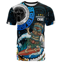 Northern Mariana Islands T Shirt CNMI Polynesian Culture with Tiki Surf Style LT10 - Wonder Print Shop