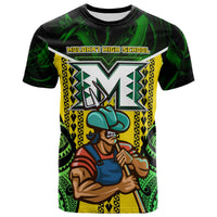 Custom Hawaii T Shirt Molokai High School Polynesian Farmer with Tribal Pattern LT10 - Wonder Print Shop