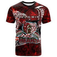 Custom Hawaii T Shirt Henry Perrine Baldwin High School Bears with Polynesian Pattern LT10 - Wonder Print Shop