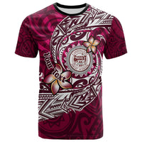Custom Hawaii T Shirt Farrington High School Maroon Polynesian Patterns LT10 - Wonder Print Shop