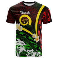 Vanuatu T Shirt Vanuatu Independence Day Annivesary with Plumerian and Polynesian Patterns T Shirt LT10 - Wonder Print Shop