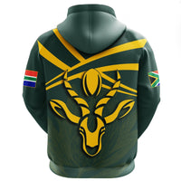 African Hoodie South Africa Springbok Hoodie Rugby Fan - Wonder Print Shop