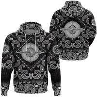 Viking Hoodie Magic Ancient Viking with Bandana Paisley Style RLT12 - Wonder Print Shop
