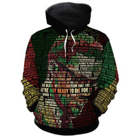 African Hoodie Malcolm X Inspiring Quotes Hoodie - Wonder Print Shop