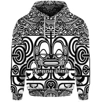 Custom Marquesas Islands Hoodie Marquesan Tattoo Simple Style Black LT8 - Wonder Print Shop