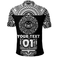 Custom Marquesas Islands Polo Shirt Marquesan Tattoo Simplified Version Black LT8 - Wonder Print Shop