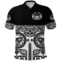 Marquesas Islands Polo Shirt Marquesan Tattoo Special Style Black LT8 - Wonder Print Shop