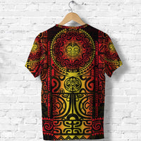 Marquesas Islands T Shirt Marquesan Tattoo Unique Style Gradient Red LT8 - Wonder Print Shop
