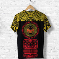 Marquesas Islands T Shirt Marquesan Tattoo Simplified Version Yellow LT8 - Wonder Print Shop