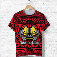 Marquesas Islands T Shirt Marquesan Tattoo Simple Style Red LT8 - Wonder Print Shop