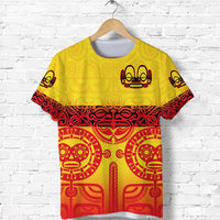 Custom Marquesas Islands T Shirt Marquesan Tattoo Special Style Gradient Yellow LT8 - Wonder Print Shop