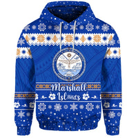 Custom Marshall Islands Christmas Hoodie Simple Style LT8 - Wonder Print Shop