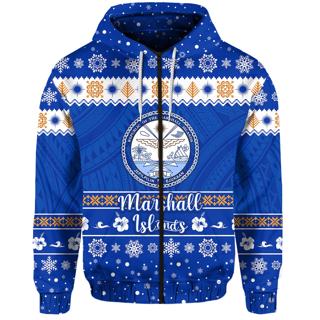 custom-personalised-marshall-islands-christmas-zip-hoodie-simple-style