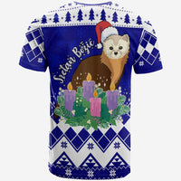 Adorable Croatia Marten With Advent Wreath Christmas T Shirt - Wonder Print Shop